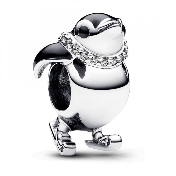 Skiing Penguin Charm