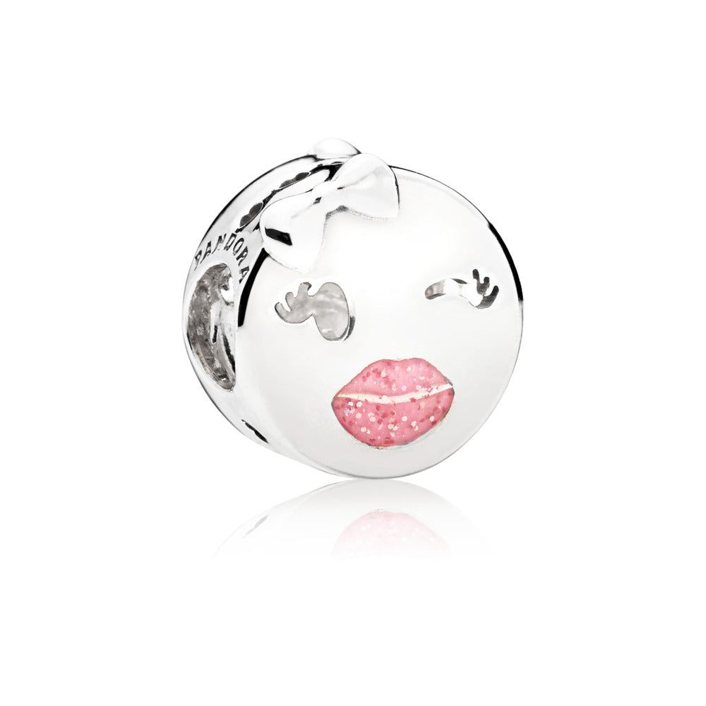 Enamel Playful Wink Charm