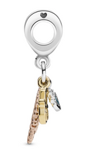 Cargar imagen en el visor de la galería, Hamsa, All-seeing Eye &amp; Feather Spirituality Dangle
