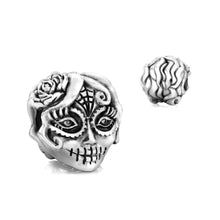 Cargar imagen en el visor de la galería, Dia de los Muertos Bead Charm - Sugar Skull Girl
