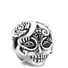 Cargar imagen en el visor de la galería, Dia de los Muertos Bead Charm - Sugar Skull Girl
