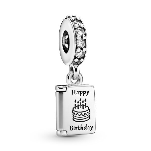 Charm Colgante Tarjeta De Cumpleaños