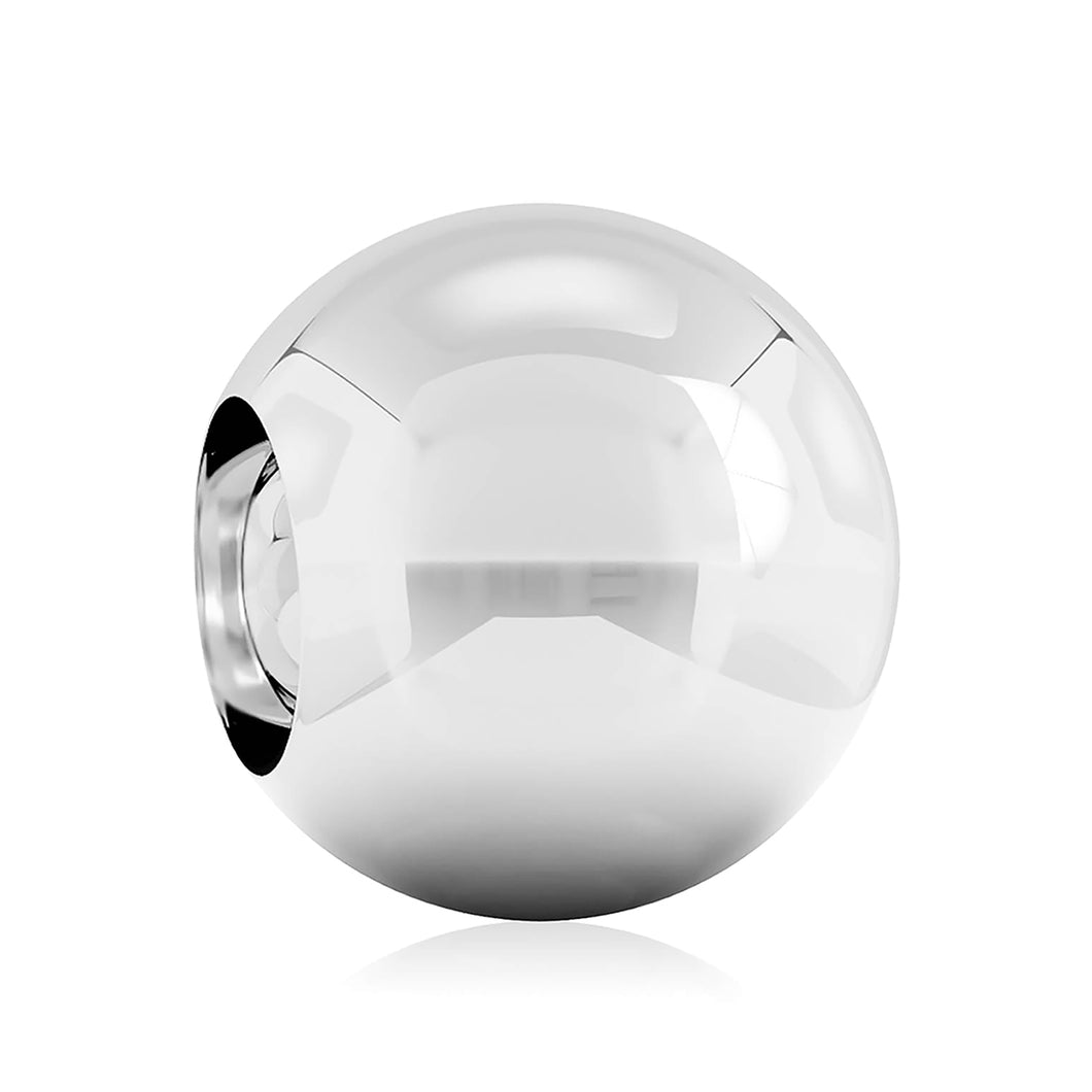 Smooth Silver BALL Stopper - Silicone Core
